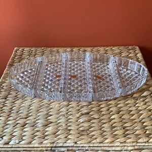 Vintage 5 piece Nachtmann Bleikristall crystal trinket dish / vanity tray